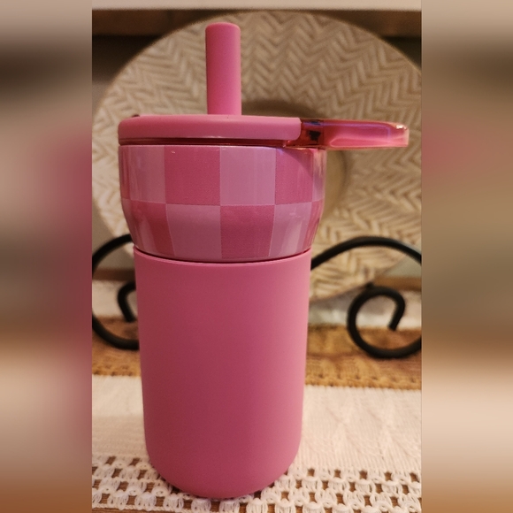 Brumate PINK CHECKER 12oz Leap Kids Cup Limited Edition - Picture 4 of 7